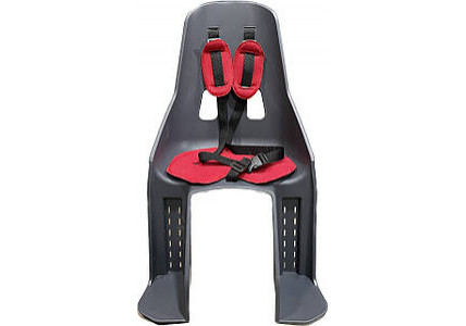 Кресло детское на багажник, пластиковый цвет Серый